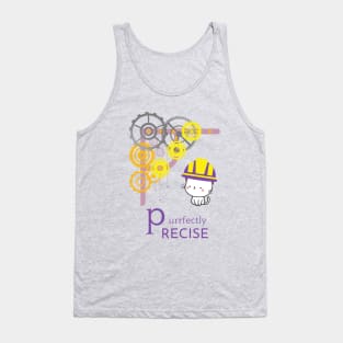 Purr-fectly precise Mechanichal engineer cat person Tank Top